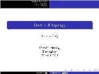 Order and Topology