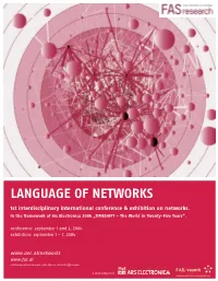 Program Language of Networks