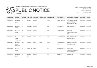 Public Notice &gt;&gt; Licensing and Management System Admin &gt;&gt;