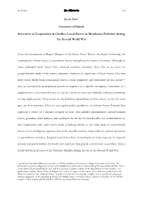 Structures of Cooperation & Conflict: Local Forces in Mandatory Palestine During the Second World