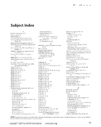 Subject Index