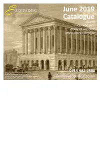 June 2019 Catalogue Issue 38 Prices Valid Until Friday 26 July 2019 Unless Stated Otherwise