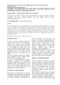 Studies and Research on the Soils Coating from Zavoi Commune, Caras - Severin County