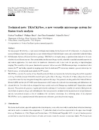 Trackflow, a New Versatile Microscope System for Fission Track