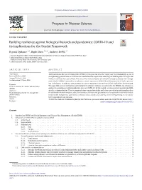 COVID-19 and Its Implications for the Sendai Framework