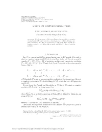 A NOTE on COMPLETE RESOLUTIONS 1. Introduction Let