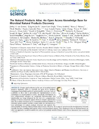 An Open Access Knowledge Base for Microbial Natural Products Discovery † † † ‡ § Jeﬀrey A