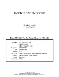 Iac/Interactivecorp