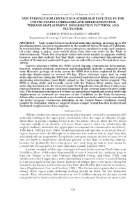 New Evidence for Cretaceous Strike-Slip Faulting in the United States Cordillera and Implications for Terrane-Displacement, Defo
