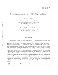 The Effective Action of Type II Calabi-Yau Orientifolds
