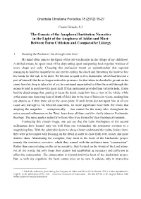 The Genesis of the Anaphoral Institution Narrative in the Light of the Anaphora of Addai and Mari: Between Form Criticism and Comparative Liturgy *