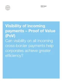 Visibility of Incoming Payments