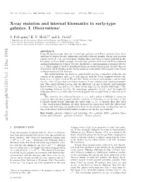 X-Ray Emission and Internal Kinematics in Early-Type Galaxies. I