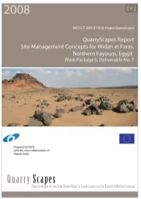 Report Date: 06.06.2008 ISBN Grading: Open 978-82-7385-135-4 Quarryscapes Deliverable Number: 7 Number of Pages: 40 + 489 (Appendix) Map Enclosures