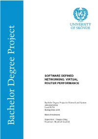 Virtual Router Performance