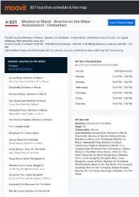 801 Bus Time Schedule & Line Route