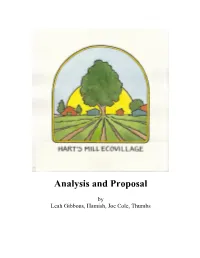 Analysis and Proposal