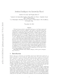 Artificial Intelligence for Interstellar Travel