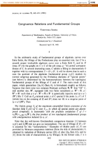 Congruence Relations and Fundamental Groups