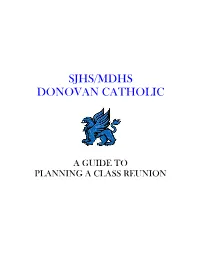 Guide to Planning Your Reunion