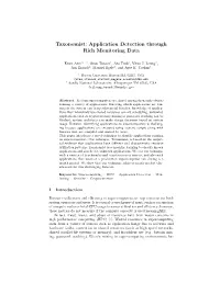Taxonomist: Application Detection Through Rich Monitoring Data