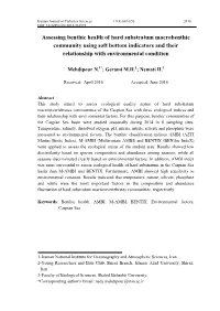 Assessing Benthic Health of Hard Substratum Macrobenthic Community Using Soft Bottom Indicators and Their Relationship with Environmental Condition