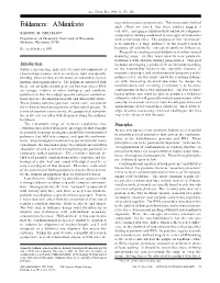 Foldamers: a Manifesto Such Efforts Are Varied, but These Studies Suggest a Collective, Emerging Realization That Control Over Oligomer SAMUEL H