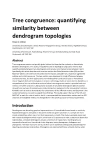 Quantifying Similarity Between Dendrogram Topologies