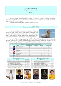 STATS EN STOCK Les Palmarès Et Les Records