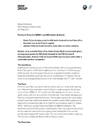Points in Paris for BMW I and MS Amlin Andretti