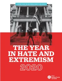 The Year in Hate and Extremism 2020