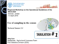 Use of Sampling in the Census