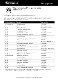 Where Is It Shelved? – a General Guide Janet Mackay, July 2021 GI 13 [