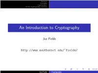 An Introduction to Cryptography