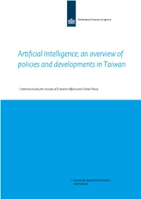 Artificial Intelligence; an Overview of Policies and Developments in Taiwan