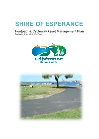 Footpath & Cycleway Asset Management Plan