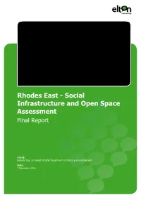 Rhodes East - Social Infrastructure and Open Space Assessment Final Report