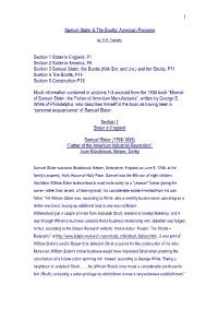 Samuel Slater & the Bootts