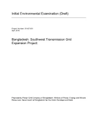 Southwest Transmission Grid Expansion Project: Initial Environmental Examination