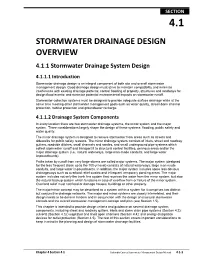 Stormwater Drainage Design Overview