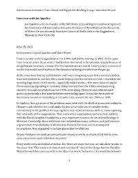 Text of Interview with Jon Ippolito