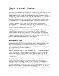 Analysis of Deformation