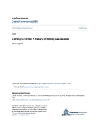 Coming to Terms: a Theory of Writing Assessment