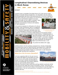 Longitudinal Channelizing Devices in Work Zones FACT SHEET