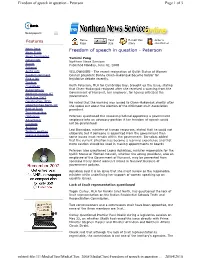 Mhtml:File://J:\Mediaclips\Mediaclips 2008\Mediaclips\Freedom of Speech in Question