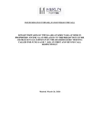 Report by Board of Directors on Ratification and Reelection Mr. George Donald Johnston