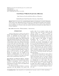 Social Memory Within the Frameworks of Historism