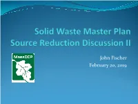 Solid Waste Master Plan Source Reduction Discussion II
