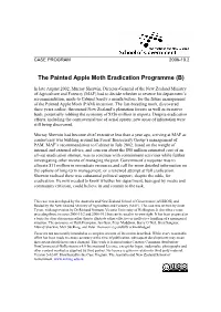 The Painted Apple Moth Eradication Programme (B)