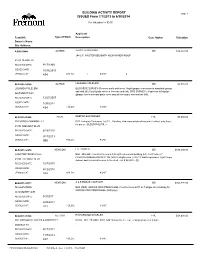 BUILDING ACTIVITY REPORT ISSUED from 7/1/2013 to 6/30/2014